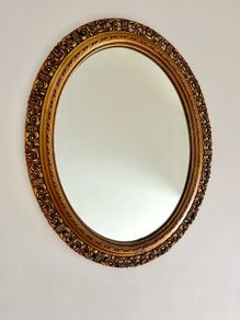 Gold vintage ornate wall mirror