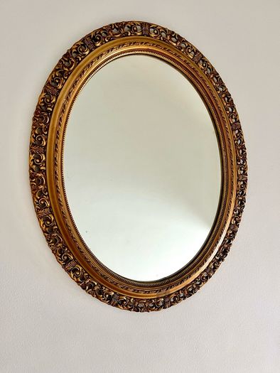 Gold vintage ornate wall mirror
