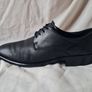 ecco tray tech single toe shoes Size 9 eu 44 black leather in good condition Image 5