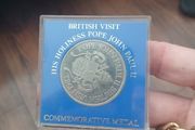 1982John Paul II British Visit Commemorate cased coin