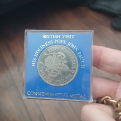 1982John Paul II British Visit Commemorate cased coin