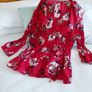 NY Collection Red Floral Blouse - Size 12 Image 9