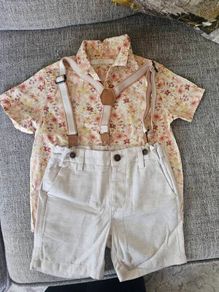 Next boy shirt/short/braces set