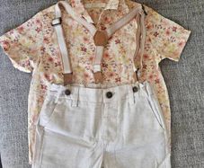 Next boy shirt/short/braces set