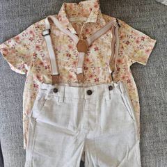 Next boy shirt/short/braces set