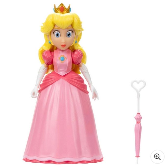 BRAND NEW Super Mario Movie Action Figure - Princess Peach with Umbrella