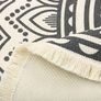 FREE P&P 4ft Circle Rug Round Area Rug Cotton Woven Rug with Tassels Boho Rug Washable Mandala Printed Carpet Indoor Floor Mat for Bedroom Living Room Kitchen Image 4
