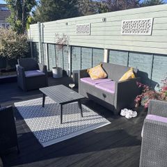 Rattan garden furniture