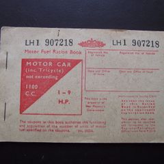GB Vintage Motor Fuel Ration Book
