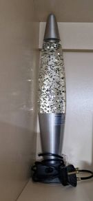 Glitter LED lava lamp