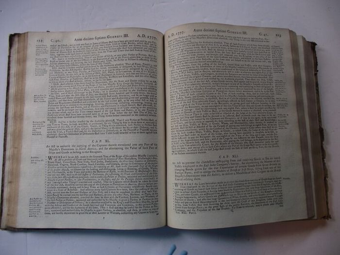 The Statutes at Large - (King George the Third) - by Charles Eyre and William Strahan in London 1780