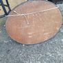 Antique oval bevelled mirror Image 2