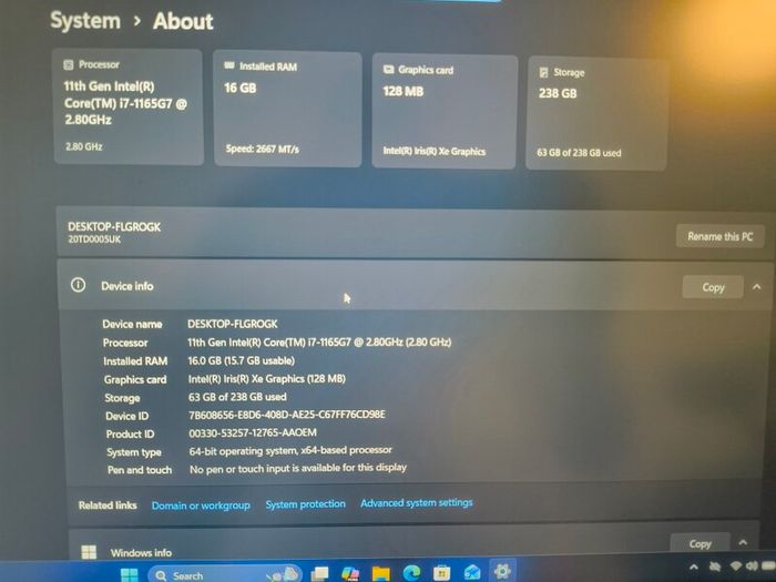 Lenovo ThinkPad E15 Gen2 i7- 1165G7