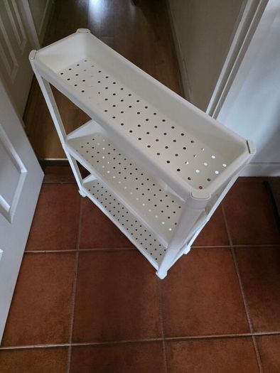 IKEA Shelves/Trolley, white, 54x18x71 cm