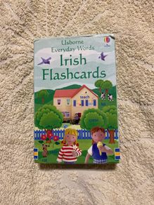 Irish language children's flash cards by USBORNE