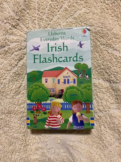 Irish language children's flash cards by USBORNE