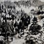 Killarney in black and white watercolour Image 3
