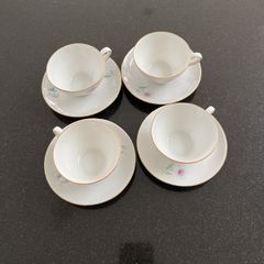 Set of Four Teacups/ Saucers