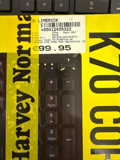 Corsair K70 Core RGB Mechanical Gaming Keyboard