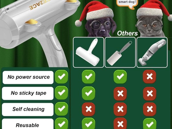 Pet Hair Remover Roller,Reusable Animal Hair Removal Brush for Dogs and Cats,Easy to Clean Pet Fur from Carpet, Furniture, Bedding and Sofa, Upgraded Beige