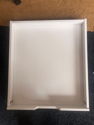 White Desk with Wooden Legs