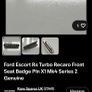 Ford Escort RS Turbo seat badges Recaro Image 3
