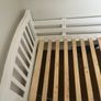 Solid wood White Single Bed FRAME (mattress size 90x190cm) Image 4