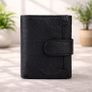 Genuine Leather Pop-Up Card Holder Wallet RFID Blocking Slim Credit Card Case Image 3