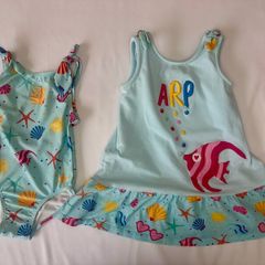 Toddler swimsuit & matching dress