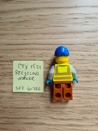 lego cty1521 recycling worker, set 60386