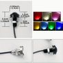 2pcs 23MM DC12V LED Car Bumper Grill Lights | Image 10