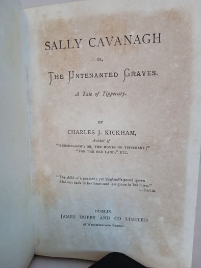 Sally Cavanagh or, The Untenanted Graves: A Tale of Tipperary by Charles J. Kickham (CP122)