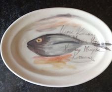 Fish Dish made by the artist Maria Kottaki