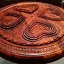 Handcarved Collapsible Wooden Basket Image 6