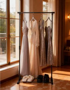 XXL Metal Clothing Rail on wheels / Garment Rail / Clothes Rack - Ideal to maximise storage space