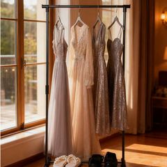Large Clothing Rail on wheels / Garment Rail / Clothes Rack - Ideal to maximise storage space