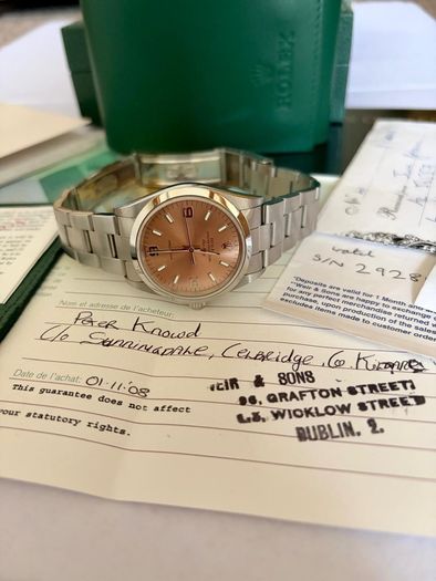Rolex Air King pink 34mm