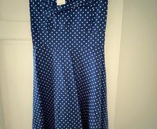 New Blue Polka Dot Dress