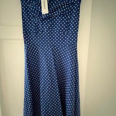New Blue Polka Dot Dress