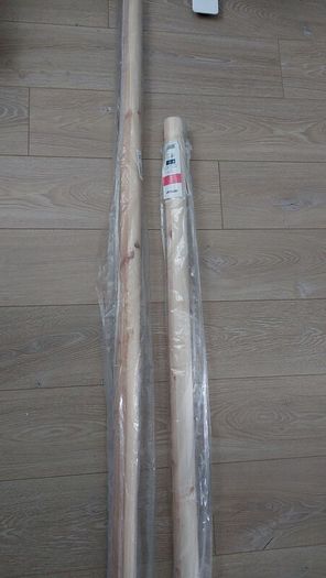 Pine Mopstick Handrails