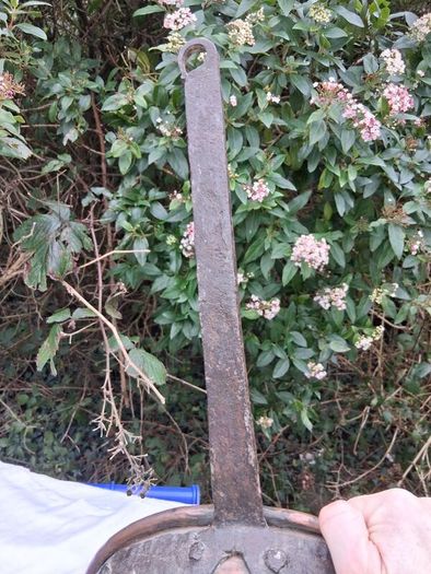 2 X Antique Mid 19th Century Large Copper Pots (Cast Iron Handles)