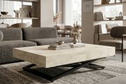 SANNA 2-in-1 Transforming Table | Height-Adjustable &amp; Extendable Coffee to Dining Table