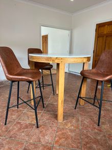 High Round Marble table and chairs