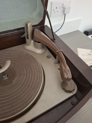 mid century PYE BLACK BOX  record player. Designed by Robin Day.  Mint condition.