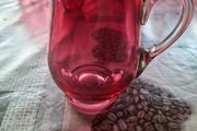 Old Cranberry Glass Jug for sale, Postage Available
