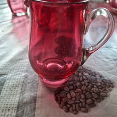 Old Cranberry Glass Jug for sale, Postage Available