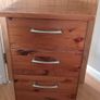 King size Pine bed with two bedside lockers Image 2
