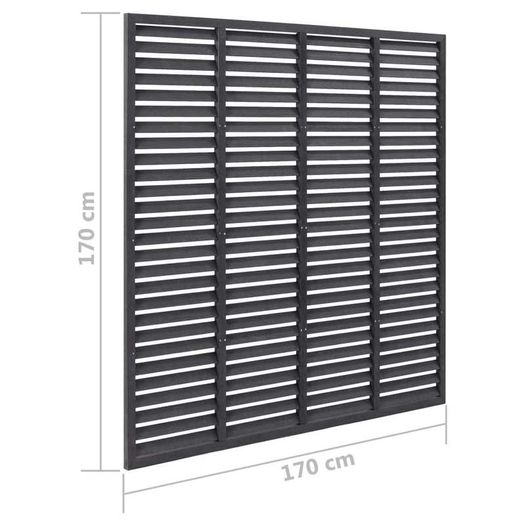 vidaXL Louver Fence WPC 170x170 cm Grey