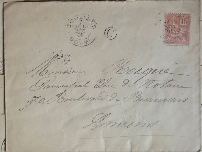 Antique Collection: 10 Vintage French Handwritten Letters Envelopes 1901-1910 Beautiful Calligraphy Paris Hotel History Ephemera Lot