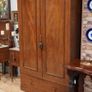Classic Victorian Mahogany Double Wardrobe Image 2
